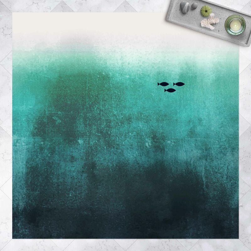 

Bilderwelten - Alfombras vinílicas - Fish In The Deep Sea - Cuadrado 1:1 Dimensión LxA: 140cm x 140cm