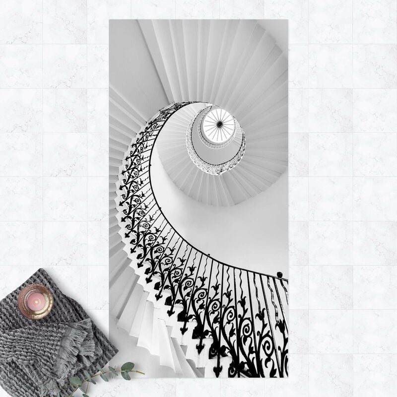 

Bilderwelten - Alfombras vinílicas - Floral Stairwell To The Light - Alto 2:1 Dimensión LxA: 200cm x 100cm