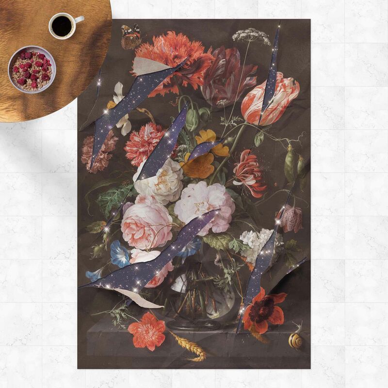 

Alfombras vinílicas - Flower Bouquet With Galaxy - Alto 3:2 Dimensión LxA: 90cm x 60cm