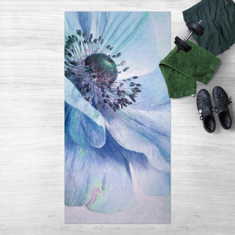 

Alfombras vinílicas - Flower In Turquoise - Alto 2:1 Dimensión LxA: 80cm x 40cm