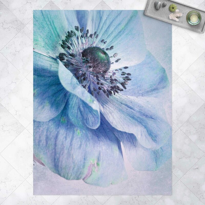 

Alfombras vinílicas - Flower In Turquoise - Alto 4:3 Dimensión LxA: 160cm x 120cm