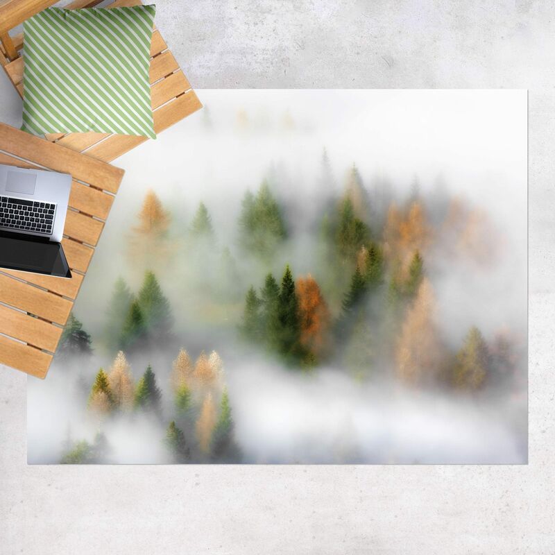 

Alfombras vinílicas - Foggy Forest In The Fall - Apaisado 3:4 Dimensión LxA: 135cm x 180cm