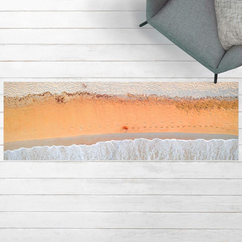 

Alfombras vinílicas - Foot Prints In Paradise - Panorama Formato apaisado Dimensión LxA: 50cm x 150cm