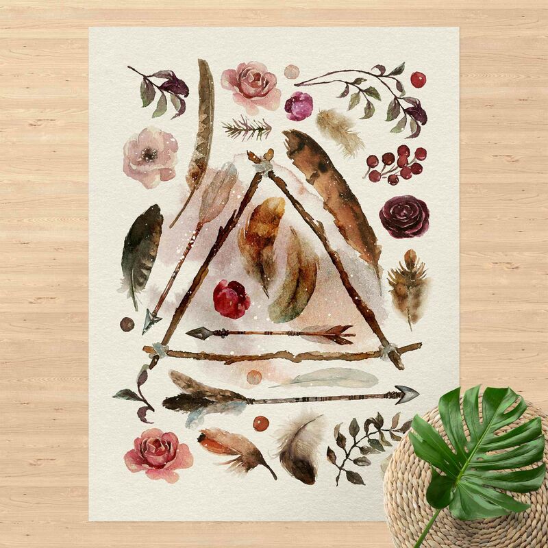 

Alfombras vinílicas - Found Objects - Watercolour - Alto 4:3 Dimensión LxA: 100cm x 75cm