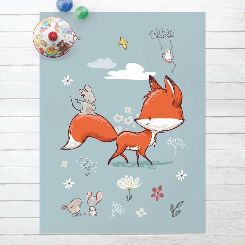 

Alfombras vinílicas - Fox And Mouse Travelling - Alto 4:3 Dimensión LxA: 100cm x 75cm