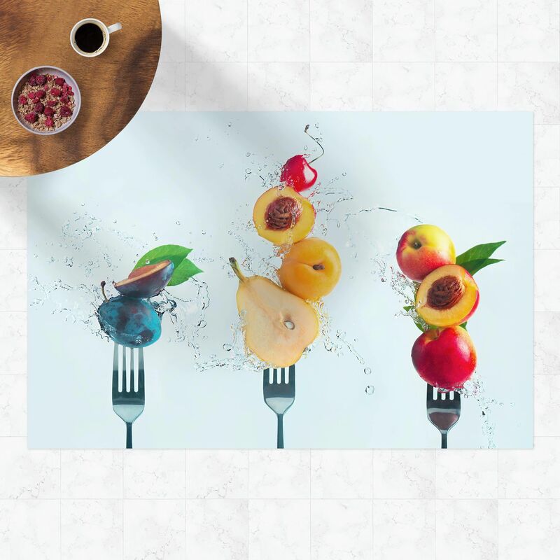 

Alfombras vinílicas - Fruit Salad - Apaisado 2:3 Dimensión LxA: 120cm x 180cm