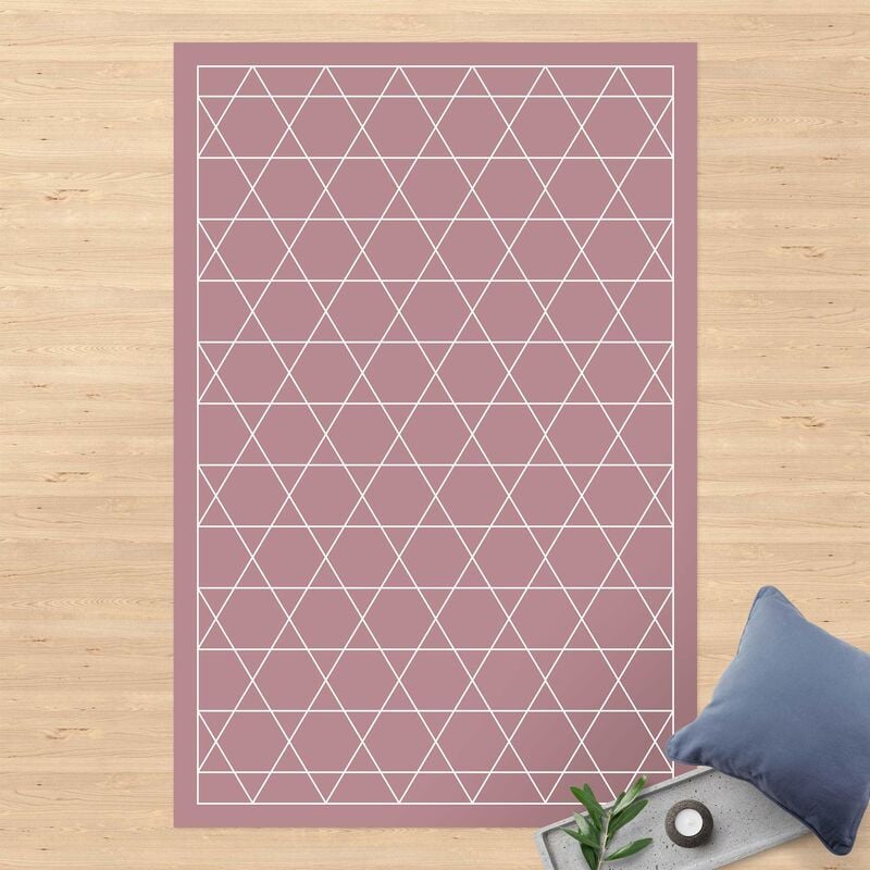 

Alfombras vinílicas - Geometrical Pattern Hexagonal Stars With Frame - Alto 3:2 Dimensión LxA: 60cm x 40cm