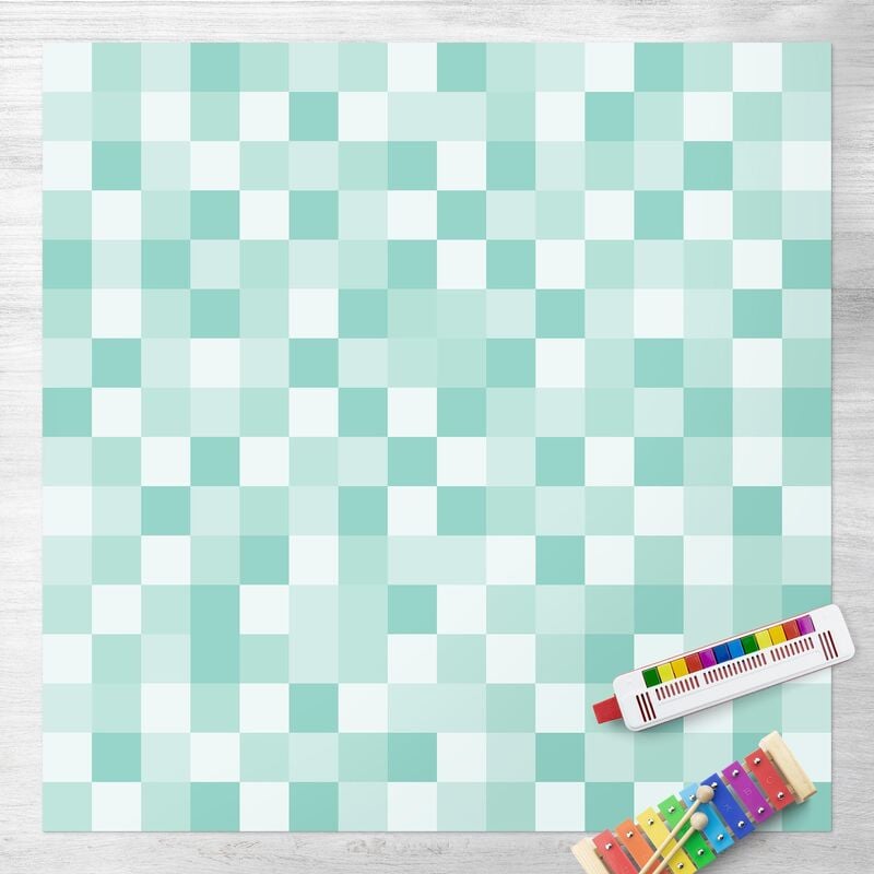 

Alfombras vinílicas - Geometrical Pattern Mosaic Mint Green - Cuadrado 1:1 Dimensión LxA: 40cm x 40cm