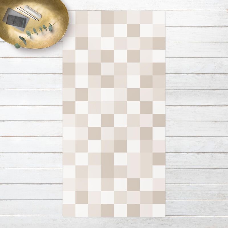 

Alfombras vinílicas - Geometrical Pattern Mosaic Sand - Alto 2:1 Dimensión LxA: 160cm x 80cm