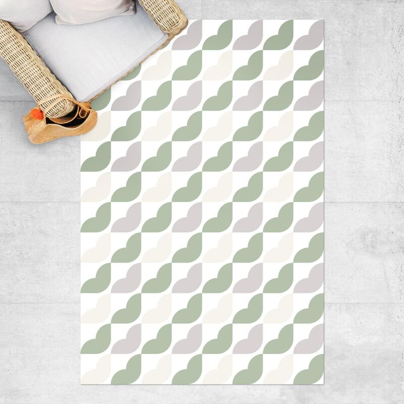 

Alfombras vinílicas - Geometrical Pattern Of Quarter Circles - Alto 3:2 Dimensión LxA: 120cm x 80cm