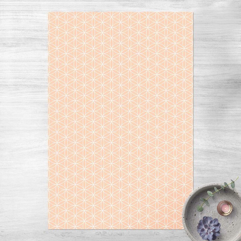 

Alfombras vinílicas - Geometrical Pattern Runde Flower Stamp - Alto 3:2 Dimensión LxA: 90cm x 60cm