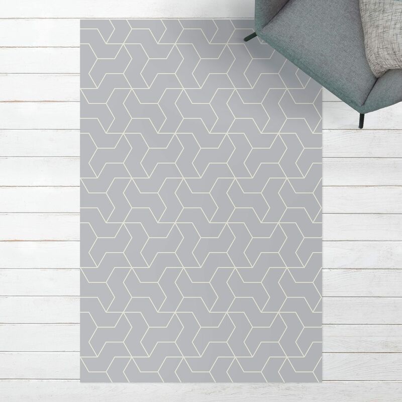 

Alfombras vinílicas - Geometrical Pattern Short Waved Rhombuses - Alto 3:2 Dimensión LxA: 120cm x 80cm
