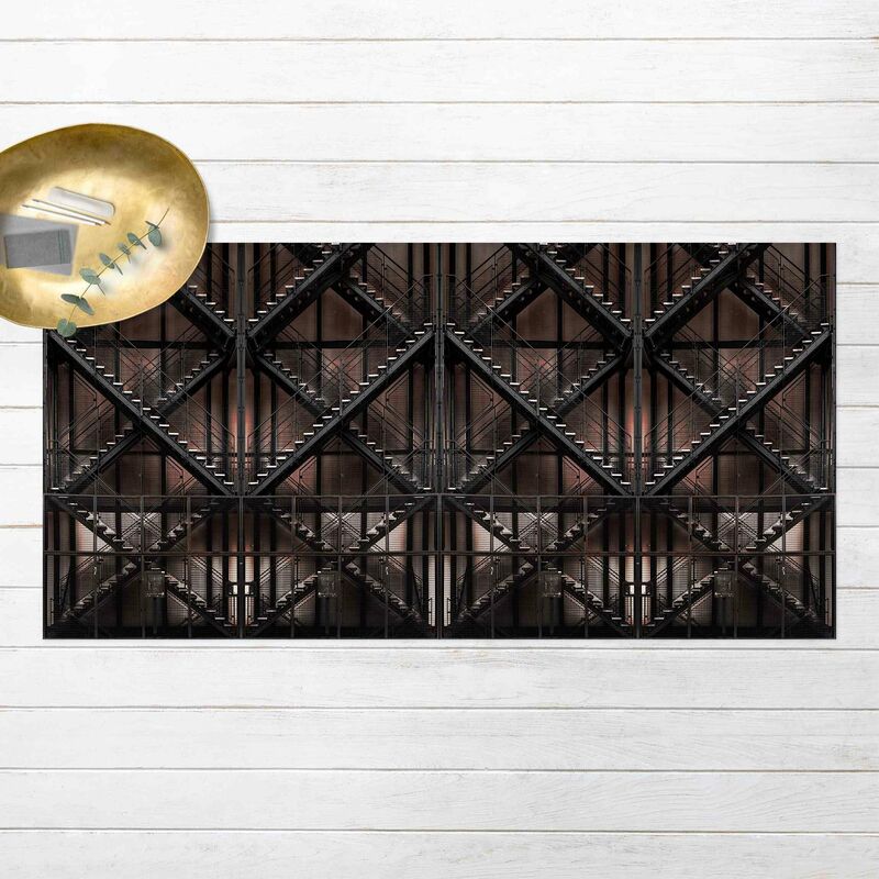 

Bilderwelten - Alfombras vinílicas - Geometrical Stairwell Architecture - Apaisado 1:2 Dimensión LxA: 80cm x 160cm