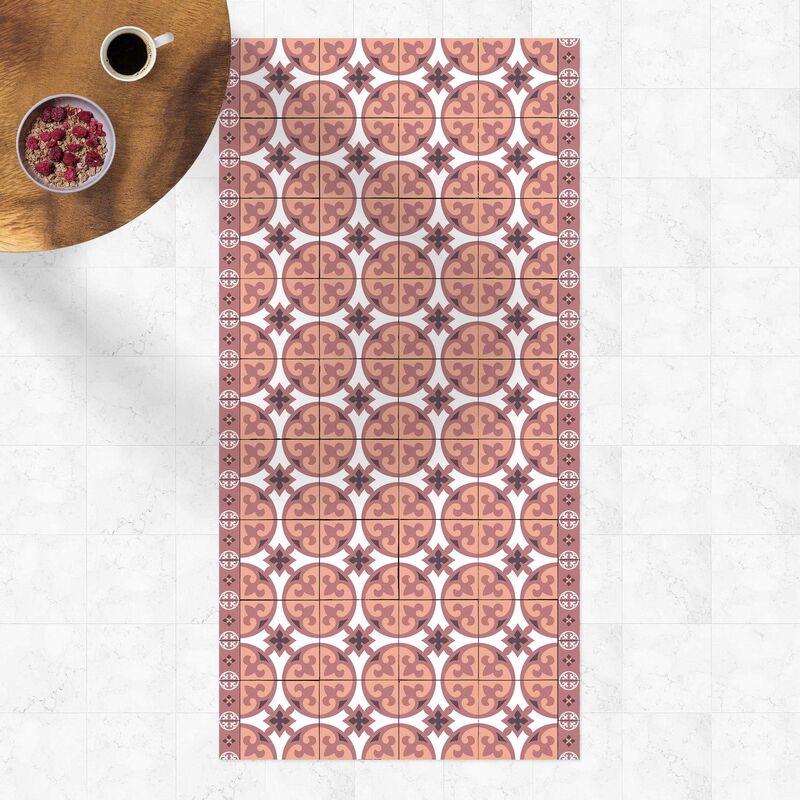 

Bilderwelten - Alfombras vinílicas - Geometrical Tile Mix Circles Orange - Alto 2:1 Dimensión LxA: 80cm x 40cm
