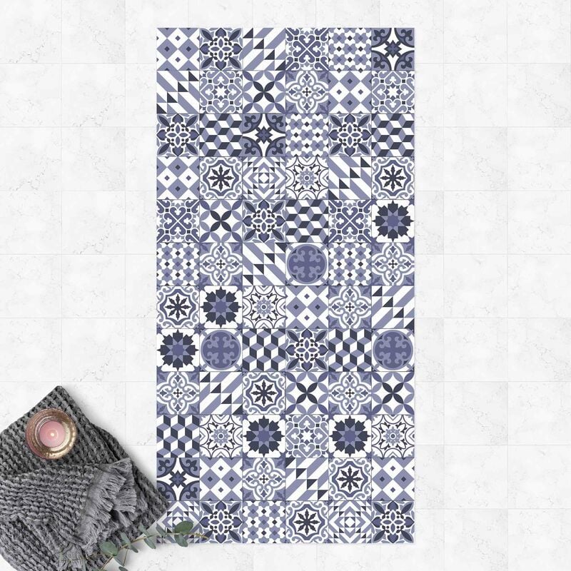 

Bilderwelten - Alfombras vinílicas - Geometrical Tile Mix Purple - Alto 2:1 Dimensión LxA: 80cm x 40cm