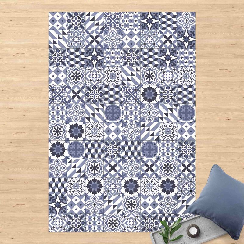 

Alfombras vinílicas - Geometrical Tile Mix Purple - Alto 3:2 Dimensión LxA: 180cm x 120cm