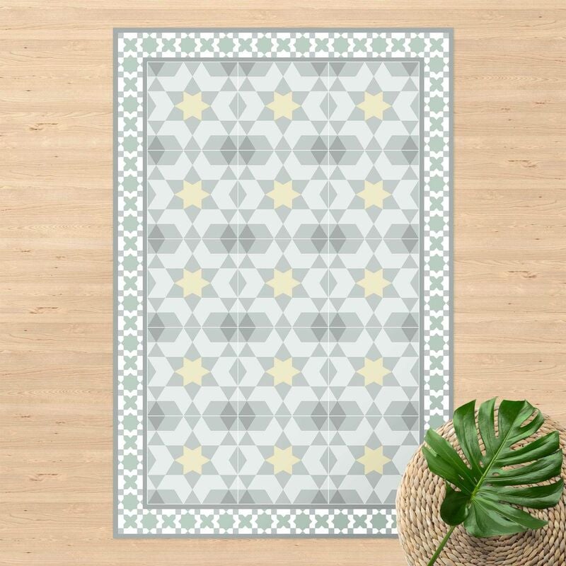

Alfombras vinílicas - Geometrical Tiles Kaleidoscope Yellow Green - Alto 3:2 Dimensión LxA: 120cm x 80cm