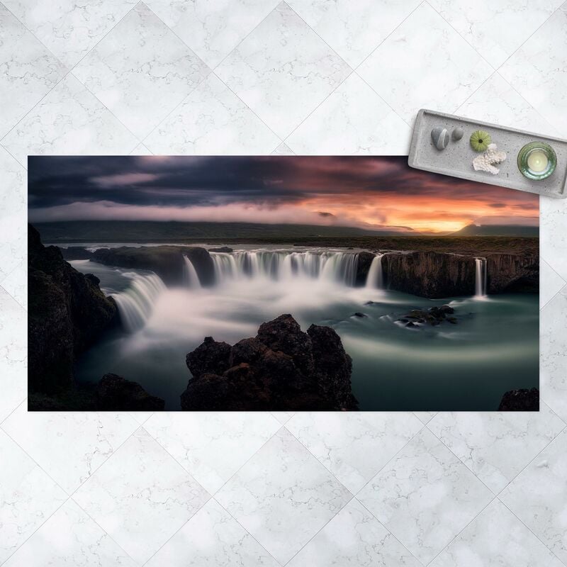 

Alfombras vinílicas - Goafoss Waterfall In Iceland - Apaisado 1:2 Dimensión LxA: 60cm x 120cm