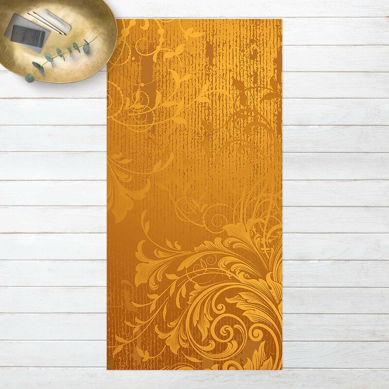 

Bilderwelten - Alfombras vinílicas - Golden Flora - Alto 2:1 Dimensión LxA: 80cm x 40cm