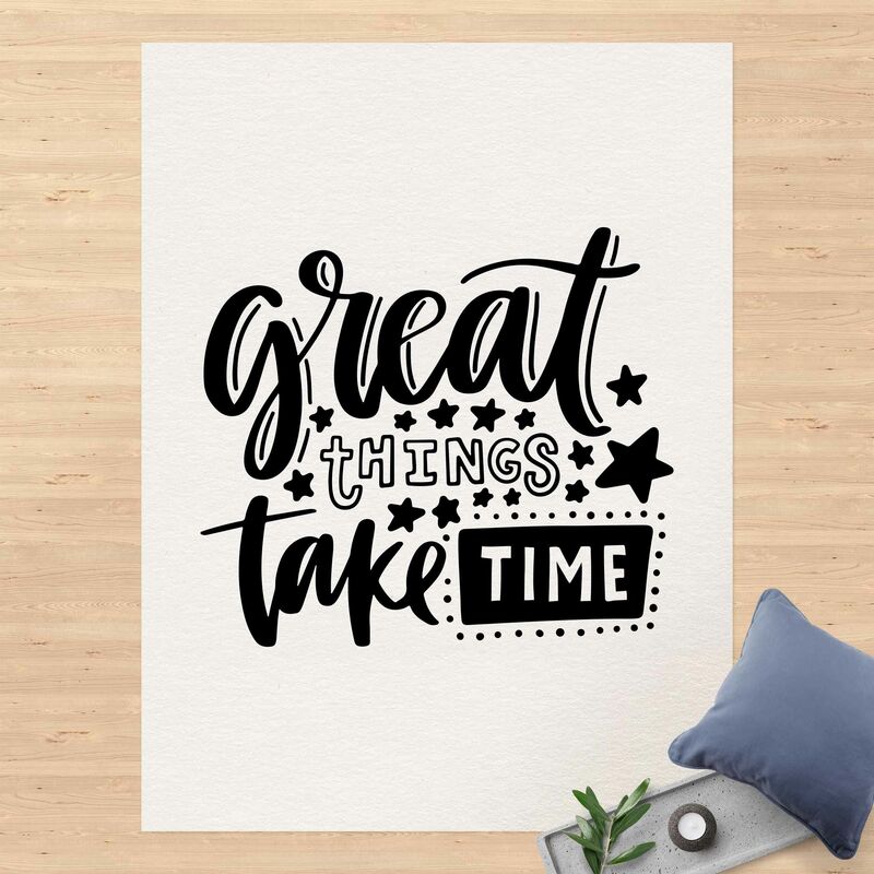 

Alfombras vinílicas - Great Things Take Time - Alto 4:3 Dimensión LxA: 60cm x 45cm