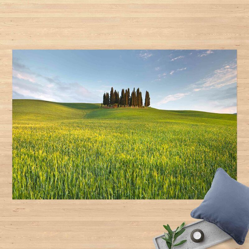 

Bilderwelten - Alfombras vinílicas - Green Field In Tuscany - Apaisado 2:3 Dimensión LxA: 140cm x 210cm