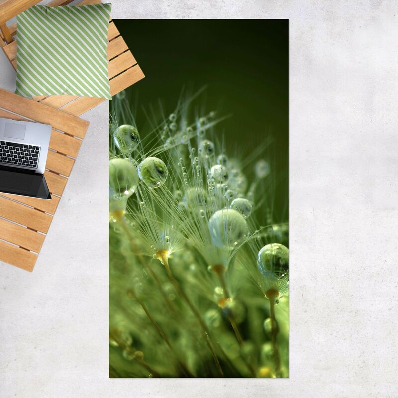

Alfombras vinílicas - Green Seeds In The Rain - Alto 2:1 Dimensión LxA: 120cm x 60cm