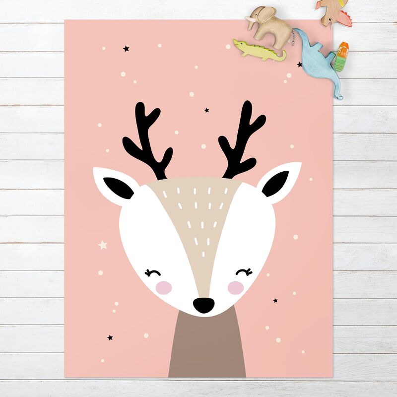 

Alfombras vinílicas - Happy Deer - Alto 4:3 Dimensión LxA: 120cm x 90cm