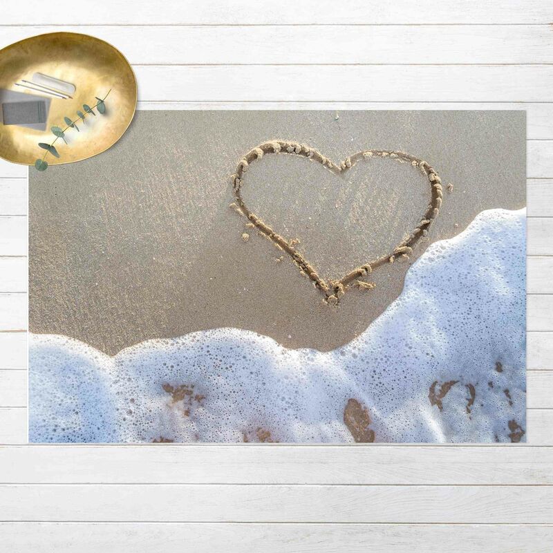

Alfombras vinílicas - Heart On The Beach - Apaisado 2:3 Dimensión LxA: 100cm x 150cm