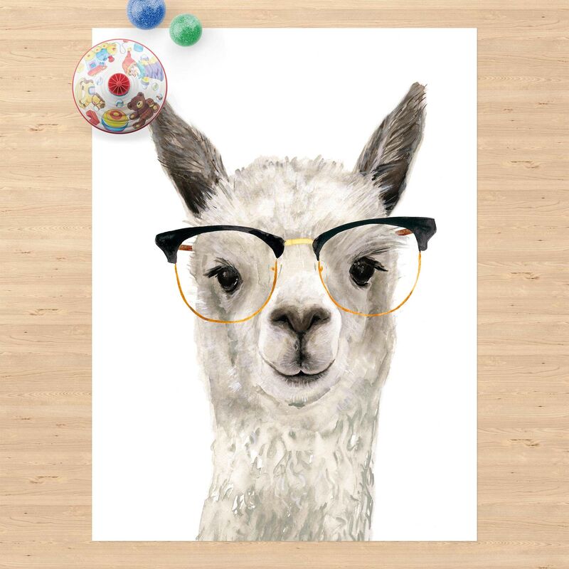 

Alfombras vinílicas - Hip Lama With Glasses I - Alto 4:3 Dimensión LxA: 100cm x 75cm
