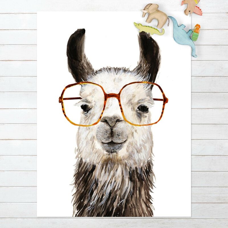 

Alfombras vinílicas - Hip Lama With Glasses IV - Alto 4:3 Dimensión LxA: 100cm x 75cm