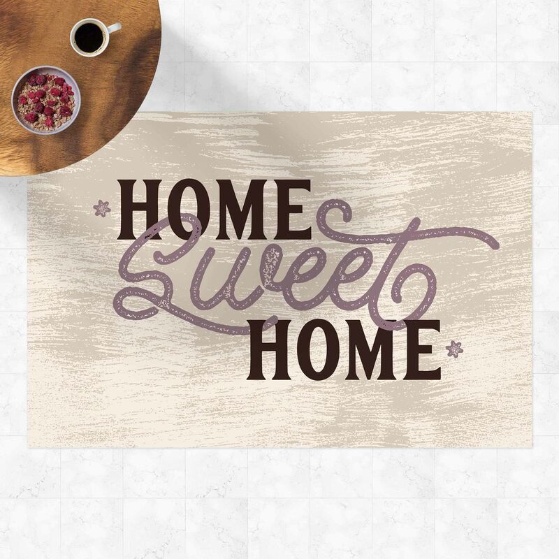 

Alfombras vinílicas - Home sweet home shabby white - Apaisado 2:3 Dimensión LxA: 80cm x 120cm