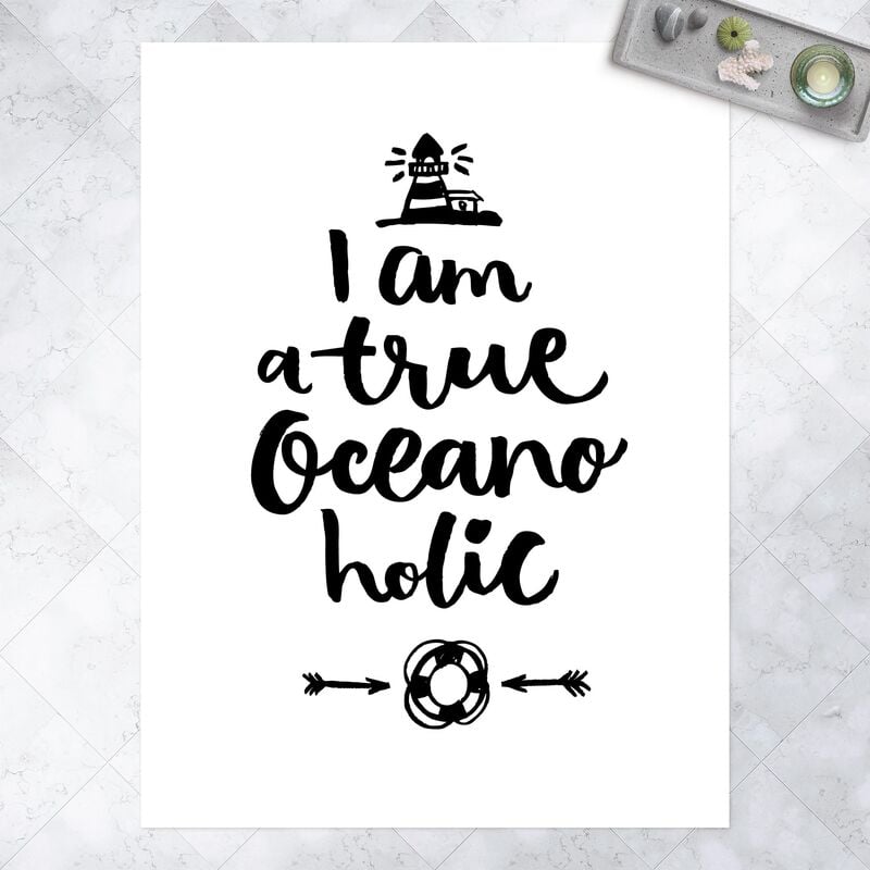 

Alfombras vinílicas - I am a true oceanoholic - Alto 4:3 Dimensión LxA: 180cm x 135cm