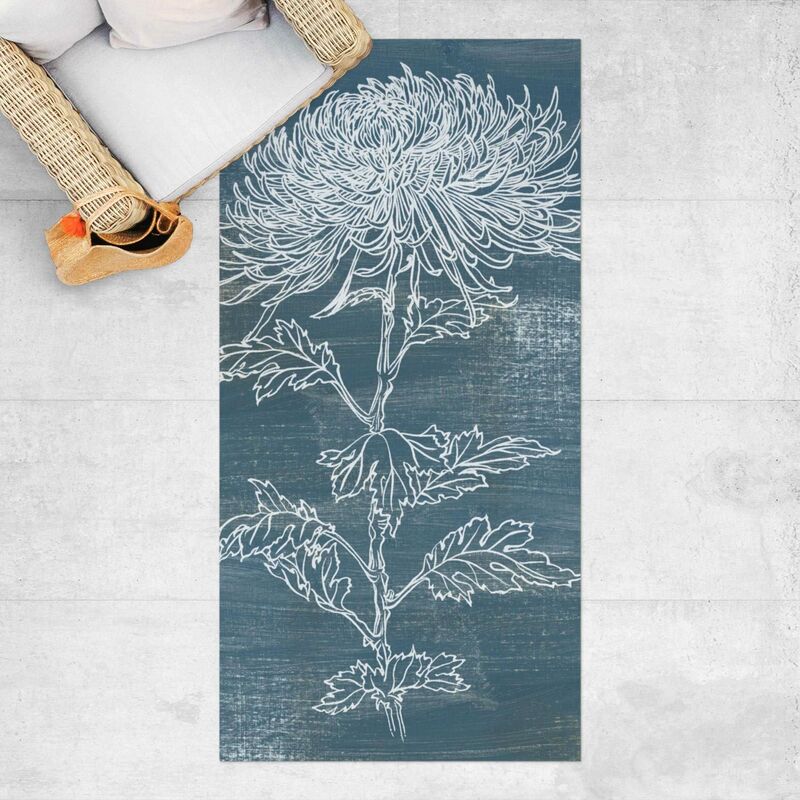 

Alfombras vinílicas - Indigo Plants II - Alto 2:1 Dimensión LxA: 260cm x 130cm