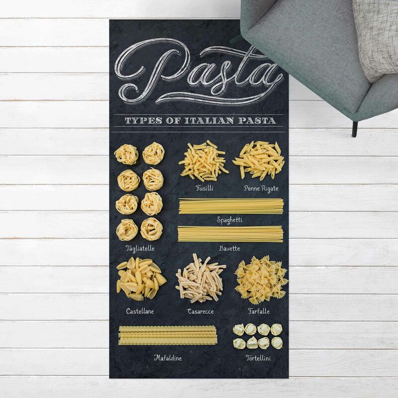 

Bilderwelten - Alfombras vinílicas - Italian Pasta Varieties - Alto 2:1 Dimensión LxA: 260cm x 130cm