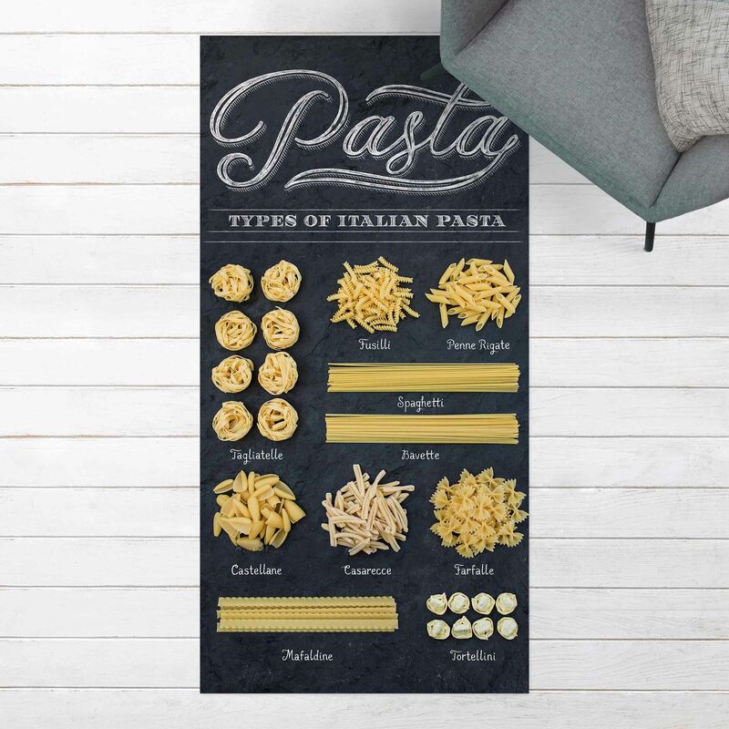 

Alfombras vinílicas - Italian Pasta Varieties - Alto 2:1 Dimensión LxA: 100cm x 50cm