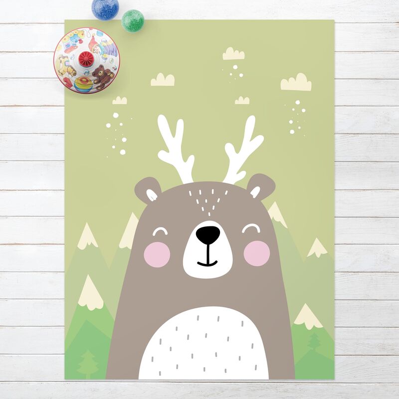 

Alfombras vinílicas - Jackalope Bear - Alto 4:3 Dimensión LxA: 80cm x 60cm