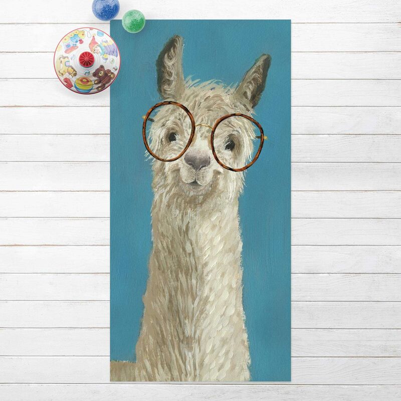 

Alfombras vinílicas - Lama With Glasses I - Alto 2:1 Dimensión LxA: 140cm x 70cm
