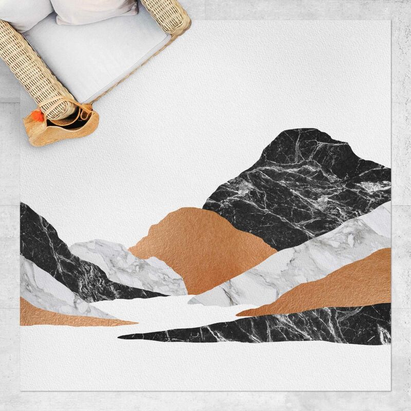 

Bilderwelten - Alfombras vinílicas - Landscape In Marble And Copper II - Cuadrado 1:1 Dimensión LxA: 40cm x 40cm