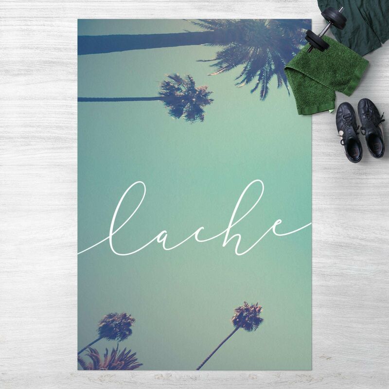 

Alfombras vinílicas - Laugh Calligraphy Palm Trees - Alto 3:2 Dimensión LxA: 180cm x 120cm
