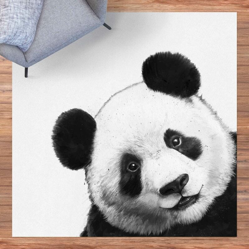 

Alfombras vinílicas - Laura Graves - Illustration Panda Black and White Drawing - Cuadrado 1:1 Dimensión LxA: 60cm x 60cm