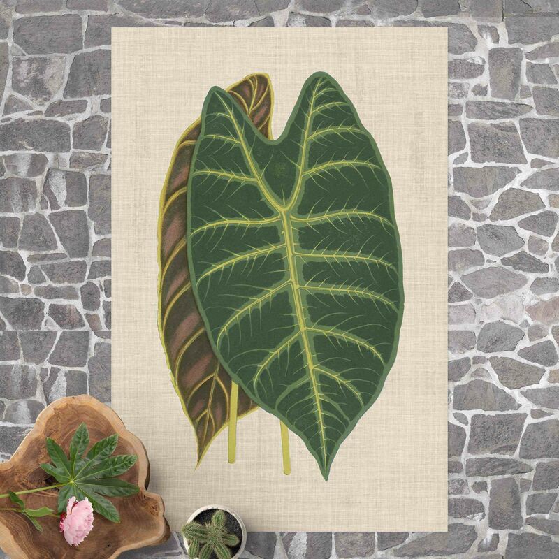 

Alfombras vinílicas - Leaves With Linen l - Alto 3:2 Dimensión LxA: 90cm x 60cm