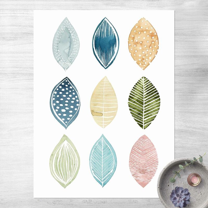 

Alfombras vinílicas - Leaves With Patterns l - Alto 4:3 Dimensión LxA: 120cm x 90cm