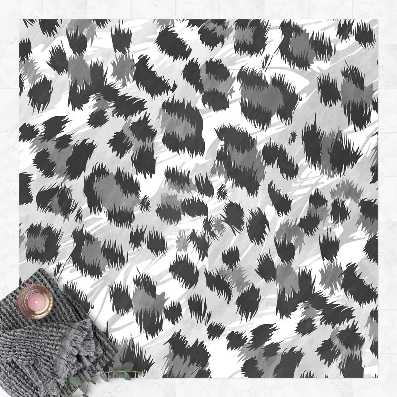 

Bilderwelten - Alfombras vinílicas - Leopard Print With Watercolour Pattern In Grey - Cuadrado 1:1 Dimensión LxA: 120cm x 120cm