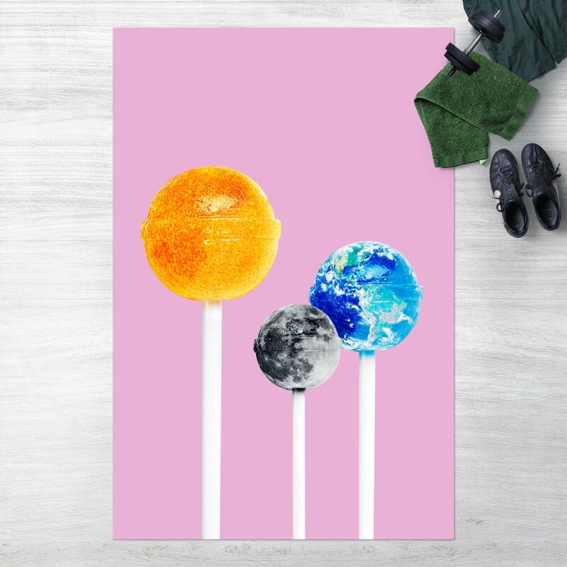 

Alfombras vinílicas - Lollipops With Planets - Alto 3:2 Dimensión LxA: 90cm x 60cm