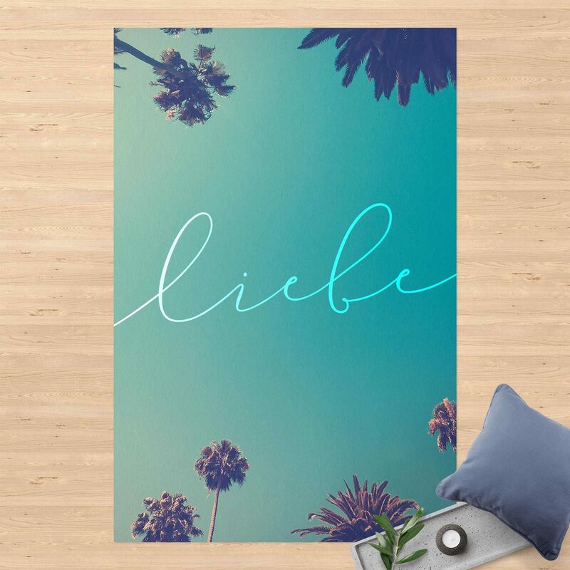 

Alfombras vinílicas - Love Calligraphy Palm Trees - Alto 3:2 Dimensión LxA: 90cm x 60cm