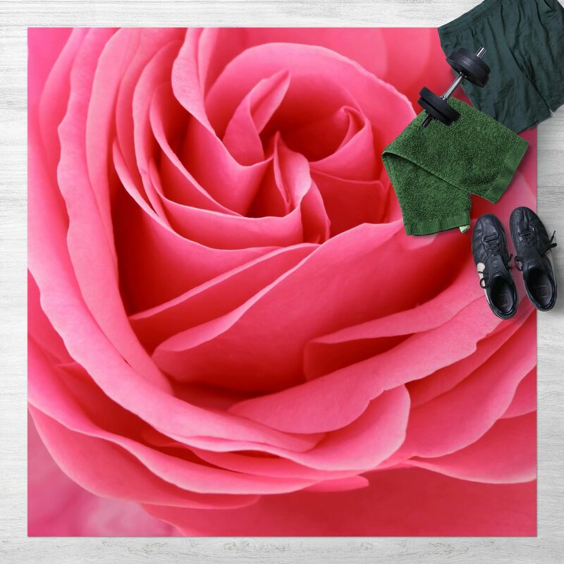 

Alfombras vinílicas - Lustful Pink Rose - Cuadrado 1:1 Dimensión LxA: 80cm x 80cm