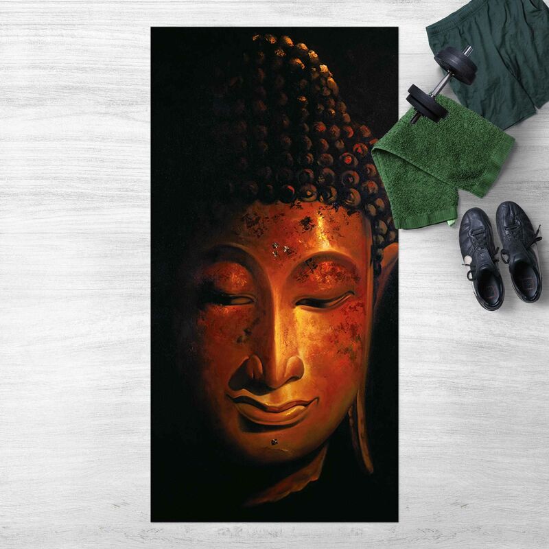 

Bilderwelten - Alfombras vinílicas - Madras Buddha - Alto 2:1 Dimensión LxA: 260cm x 130cm