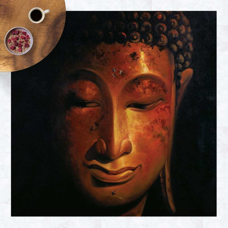 

Bilderwelten - Alfombras vinílicas - Madras Buddha - Cuadrado 1:1 Dimensión LxA: 120cm x 120cm