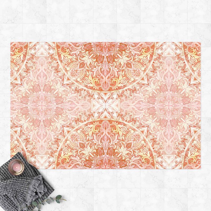 

Alfombras vinílicas - Mandala Watercolour Ornament Orange - Apaisado 2:3 Dimensión LxA: 60cm x 90cm