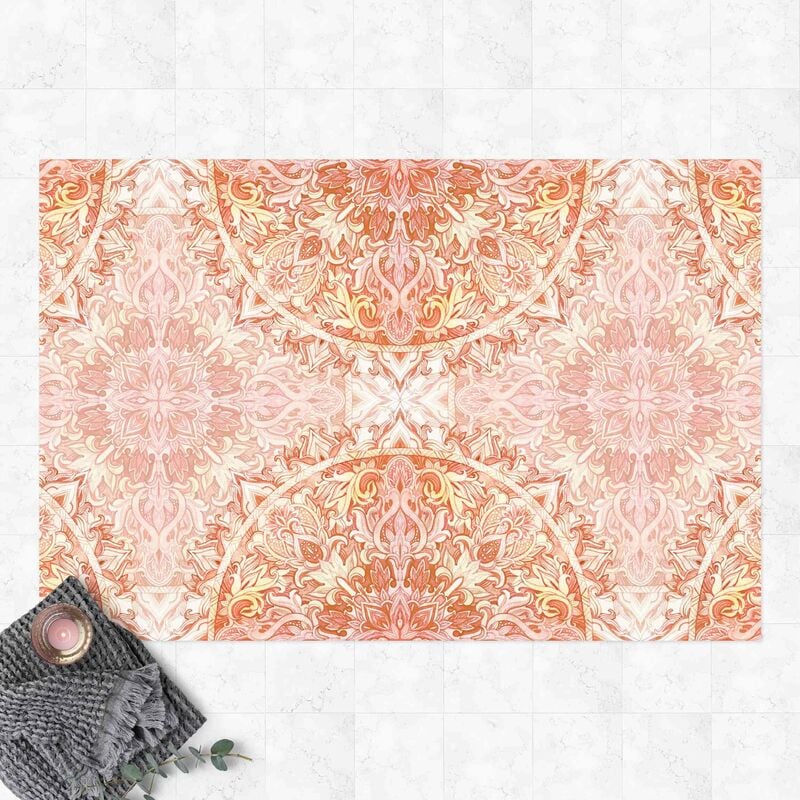 

Alfombras vinílicas - Mandala Watercolour Ornament Orange - Apaisado 2:3 Dimensión LxA: 40cm x 60cm